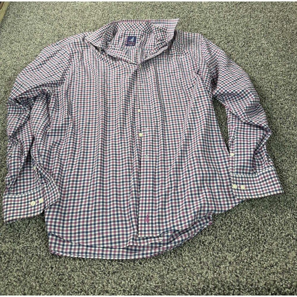 Johnnie-O Prep-Formance Long Sleeve Button Down Shirt Men's Size XL Pink